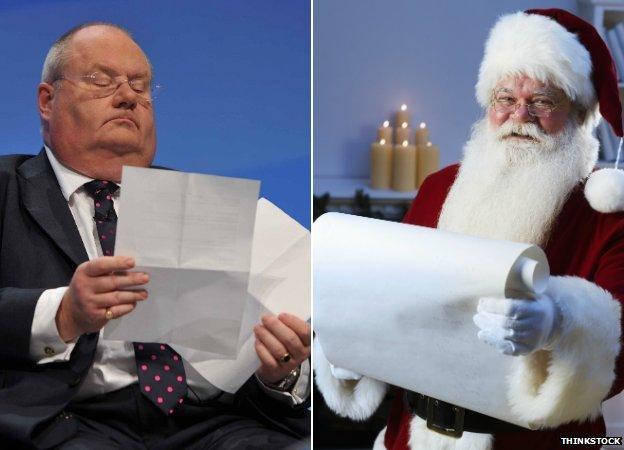 Eric Pickles and Father Christmas