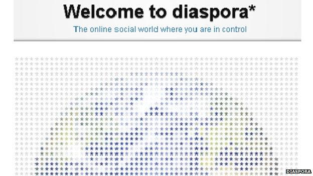 Screengrab from Diaspora website