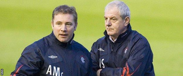 Ally McCoist and Walter Smith