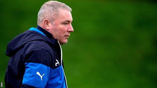 Rangers manager Ally McCoist