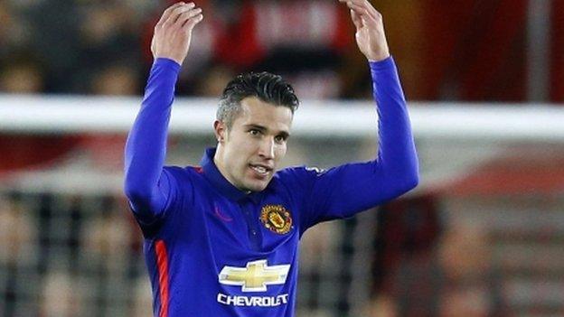 Manchester United striker Robin van Persie