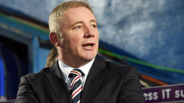 Rangers manager Ally McCoist