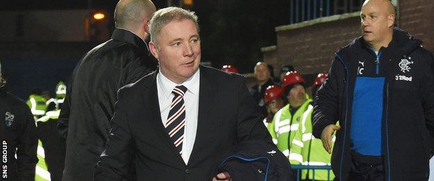 Rangers manager Ally McCoist