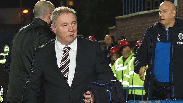 Rangers manager Ally McCoist