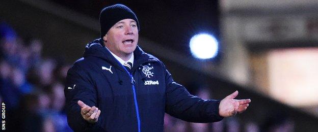 Rangers manager Ally McCoist