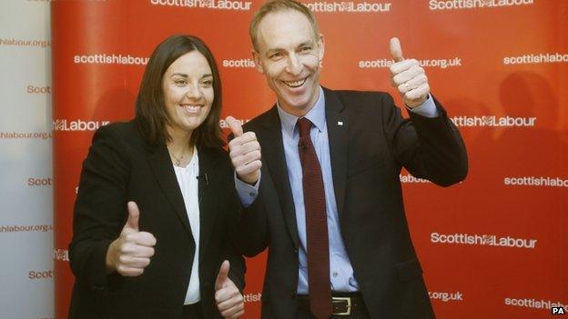 Kezia Dugdale and Jim Murphy