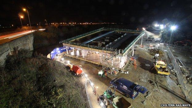 Oxford Parkway station construction