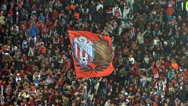 Fans of Morroco's Moghreb Tetouan