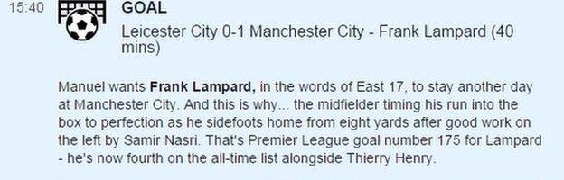 Lampard goal description