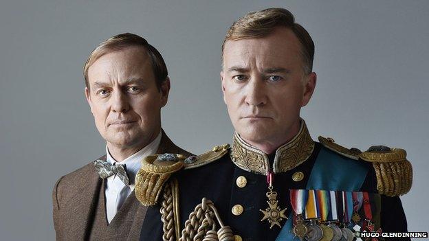 Jason Donovan (Lionel Logue) and Raymond Coulthard (King George VI) in The King's Speech