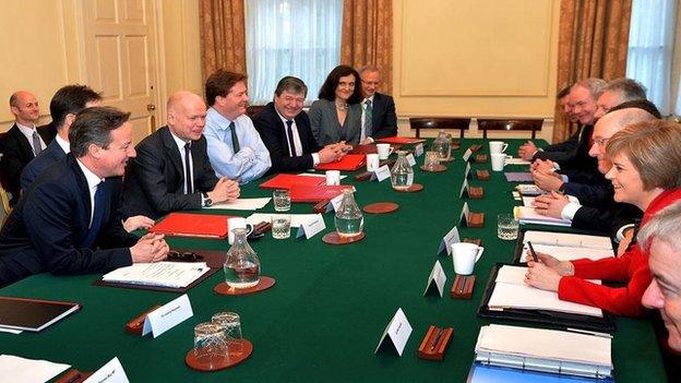 David Cameron and Nicola Sturgeon met at Downing Street for the Joint Ministerial Committee