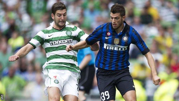 Celtic faced Inter Milan in the Dublin Cup in 2011