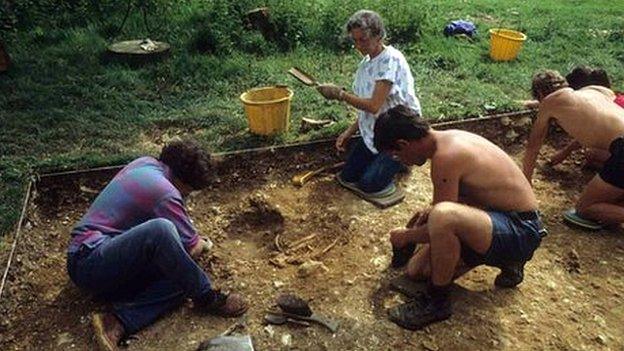 Excavation in the 1980s