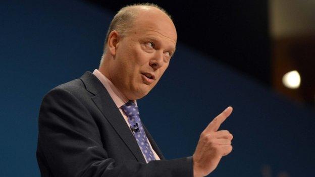 Chris Grayling at the Conservative Party Annual Conference 2014