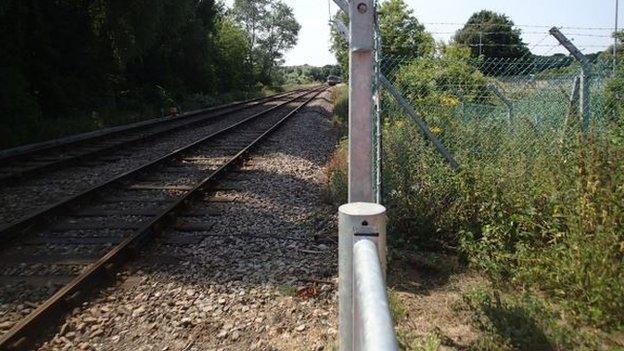 Jetty Avenue crossing, Woodbridge, looking towards Ipswich