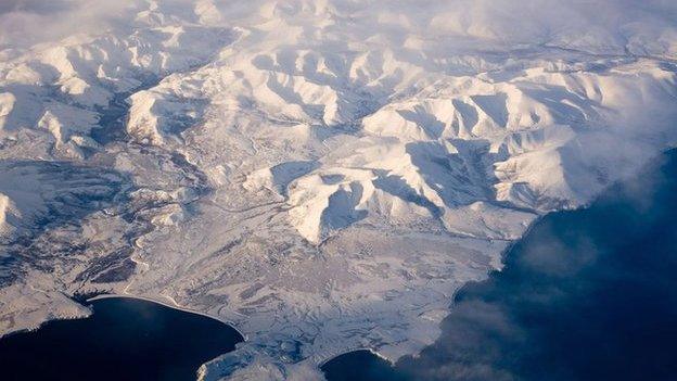 Aerial view of North Pole area