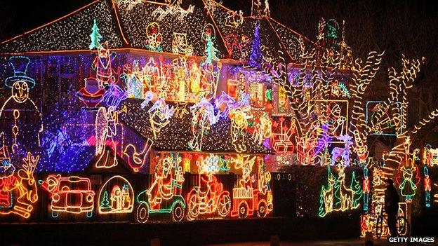 Melksham Christmas lights - Alex Goodhind's £30,000 light display