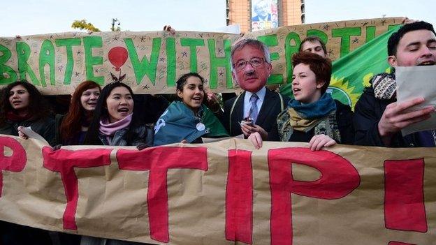 Protest against TTIP in Brussels