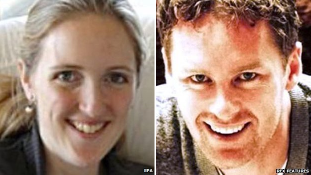 Composite image showing Sydney siege victims Katrina Dawson (left) and Tori Johnson