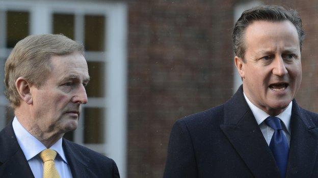 Enda Kenny and David Cameron