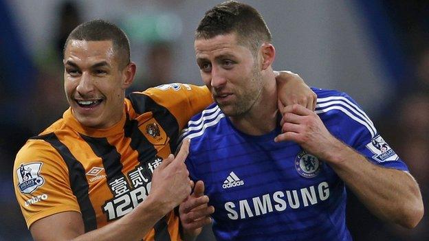 Jake Livermore and Gary Cahill