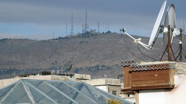 Mount Qassioun, seen from Damascus