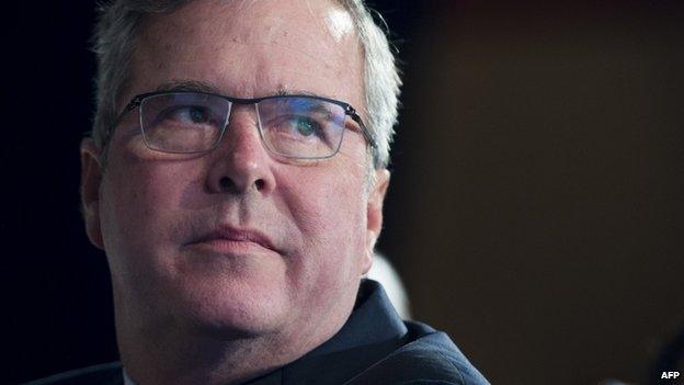 Former Florida Republican Governor Jeb Bush appeared in Washington, DC, on 20 November 2014