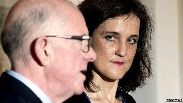 Charlie Flanagan and Theresa Villiers