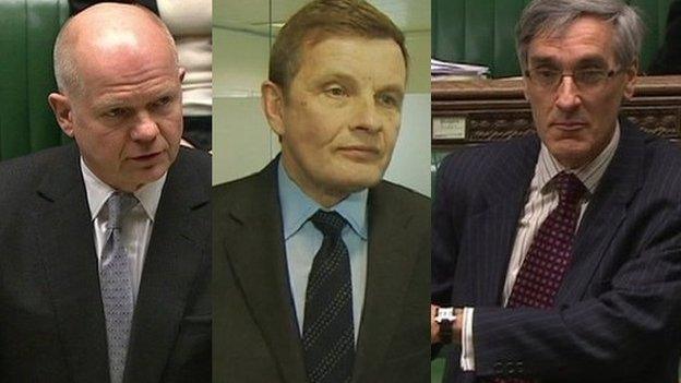 William Hague, David Jones and John Redwood