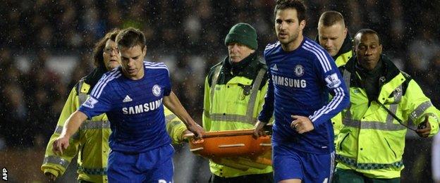 Cesar Azpilicueta and Cesc Fabregas