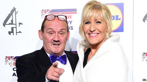 Brendan O'Carroll with wife Jennifer Gibney