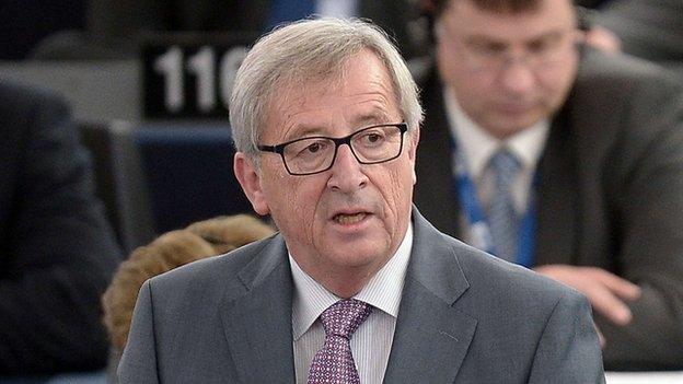 European Commission President, Jean-Claude Juncker in Strasbourg, 16 Dec 14