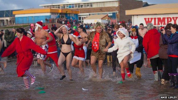 Christmas swim