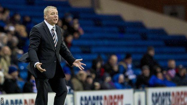 Rangers manager Ally McCoist