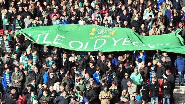 Yeovil Town's home fans