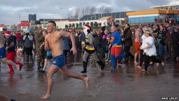 Christmas swim