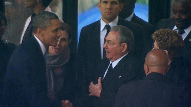 Obama and Castro