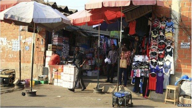 Abuja market scene