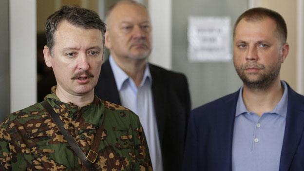 Igor Strelkov, Vladimir Antyufeyev and Alexander Borodai