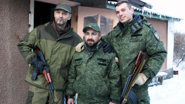 Pavel Rasta and other members of his unit on patrol