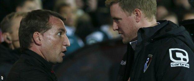 Brendan Rodgers and Eddie Howe