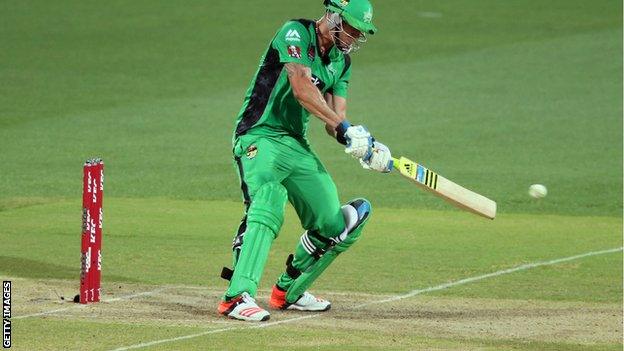 Kevin Pietersen in action for the Melbourne Stars