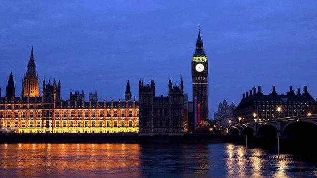 House of Parliament on 2010 election night