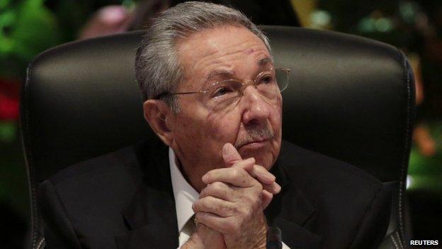 Cuban President Raul Castro appeared in Havana, Cuba, on 14 December 2014