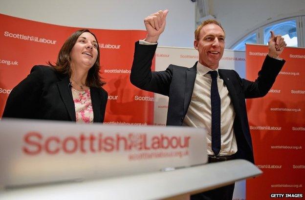 Kezia Dugdale and Jim Murphy