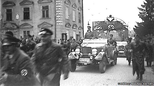 Hitler in Braunau, 1938