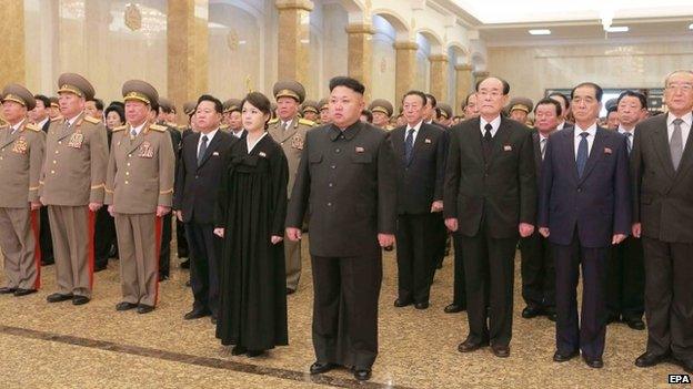 A picture released by the North Korean Central News Agency (KCNA) on 18 December 2014