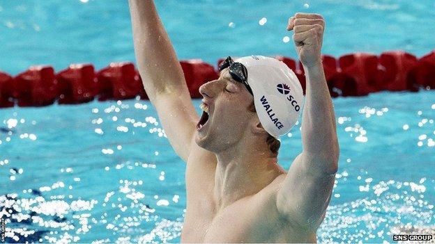 Dan Wallace won 400m individual medley gold