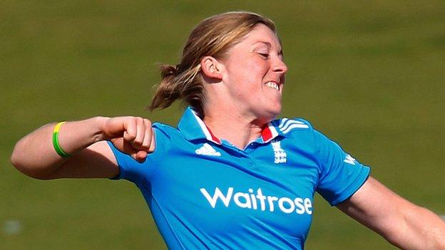 England's Heather Knight