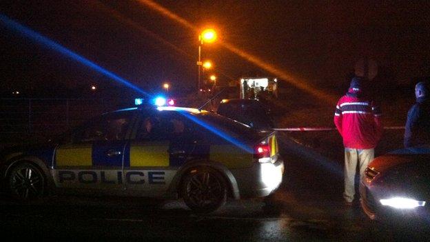 The police and bomb disposal officers were called to the alert outside Portadown